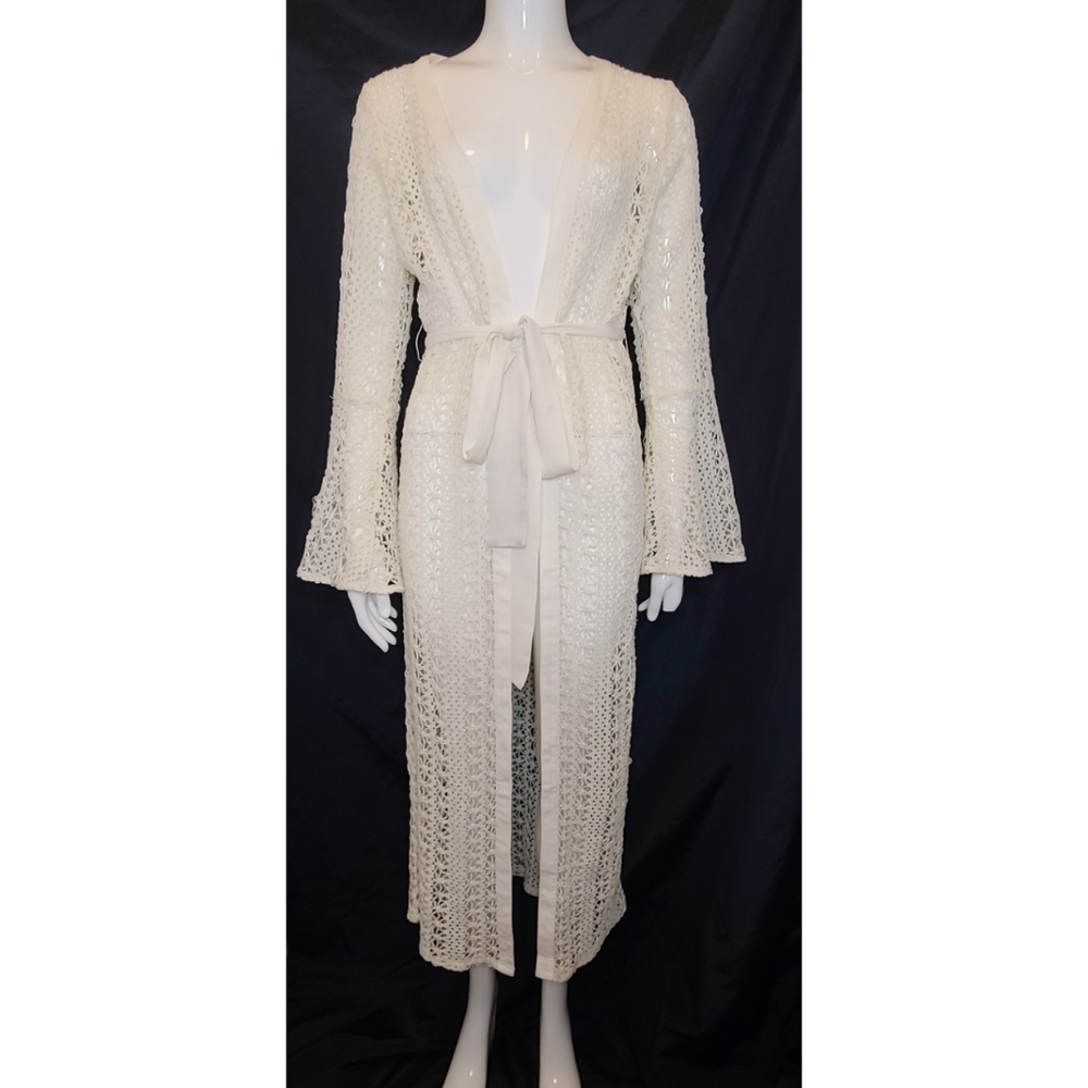 Crochet Bell Sleeve Duster